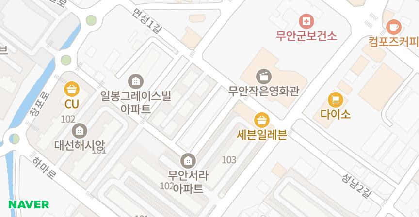 미목그린 위치 지도