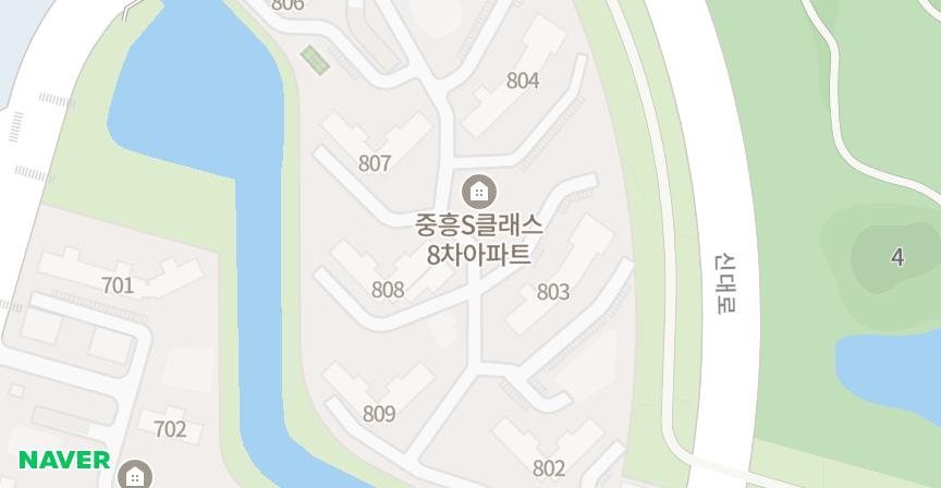 중흥S클래스에코시티8단지 위치 지도
