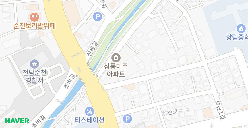 삼풍미주 위치 지도