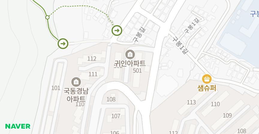 귀인 위치 지도