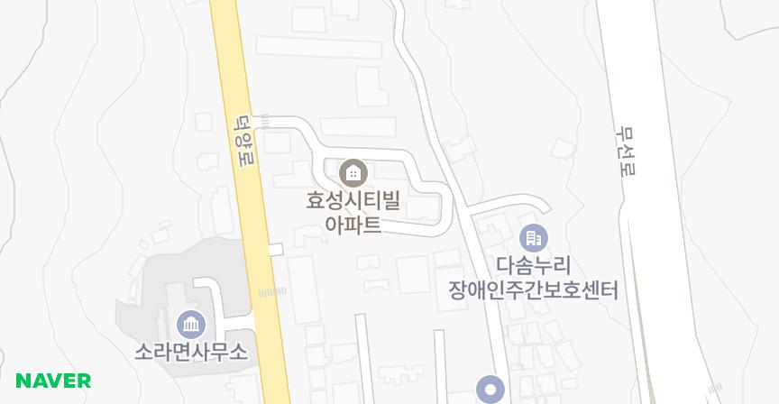효성시티빌 위치 지도