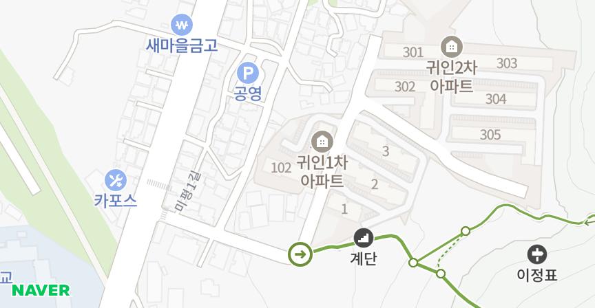 귀인2차 위치 지도
