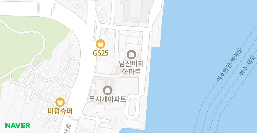 남산비치 위치 지도