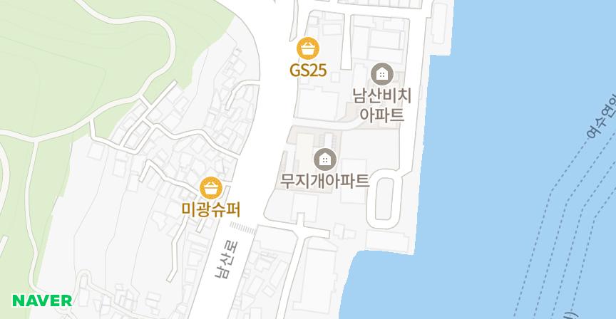 무지개 위치 지도