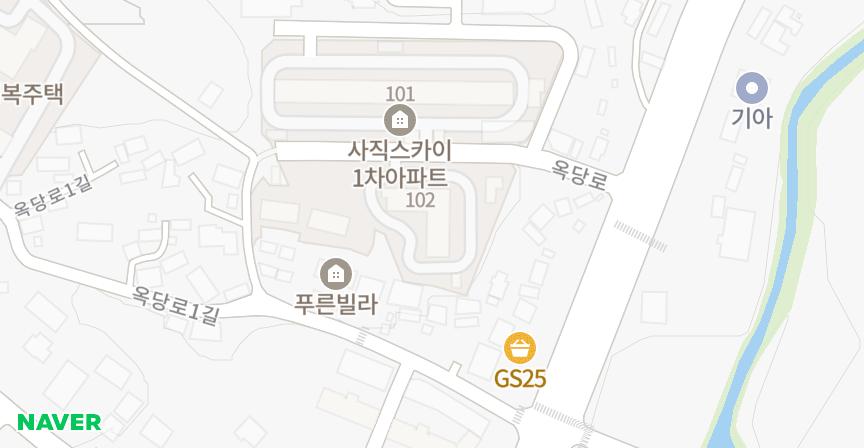 사직스카이2차 위치 지도