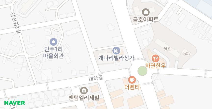 개나리 위치 지도