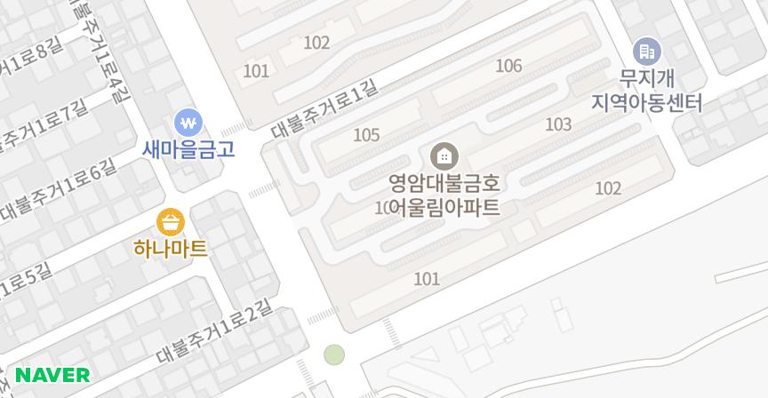 금호타운 위치 지도