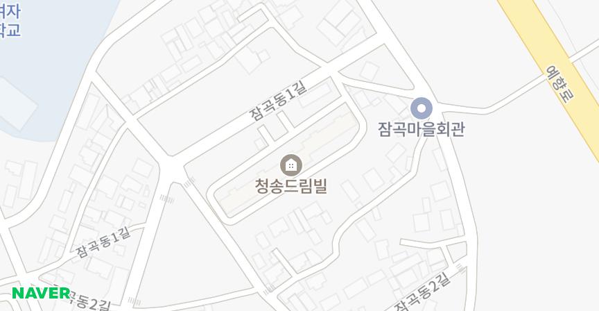 청송드림빌 위치 지도