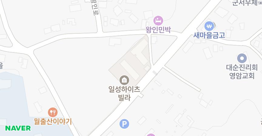 일성 위치 지도