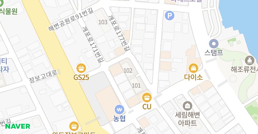 비치팰리스빌102차 위치 지도