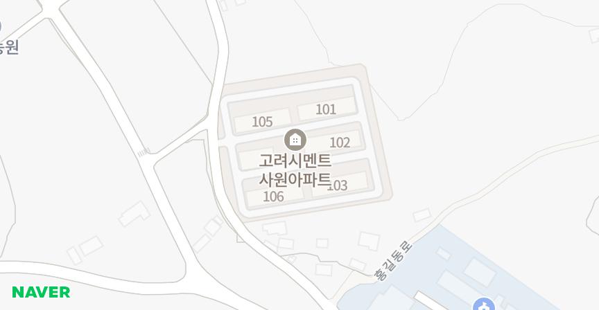 고려시멘트사원 위치 지도