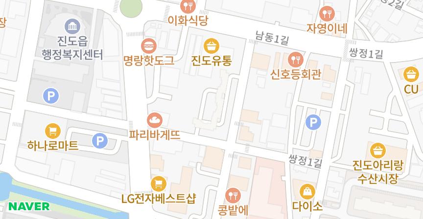 진도골드클라우스 위치 지도