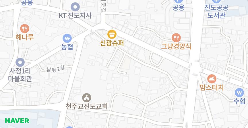 진흥 위치 지도
