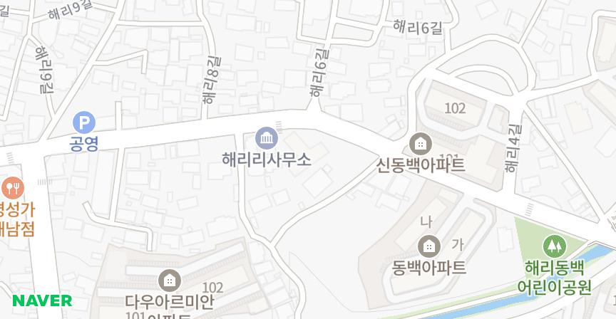 광지힐타운 위치 지도