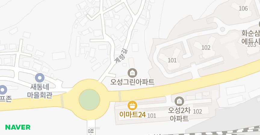 오성 위치 지도