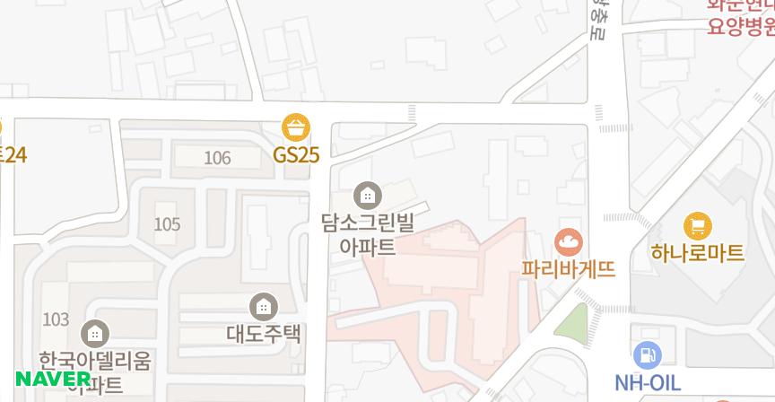 담소그린빌 위치 지도