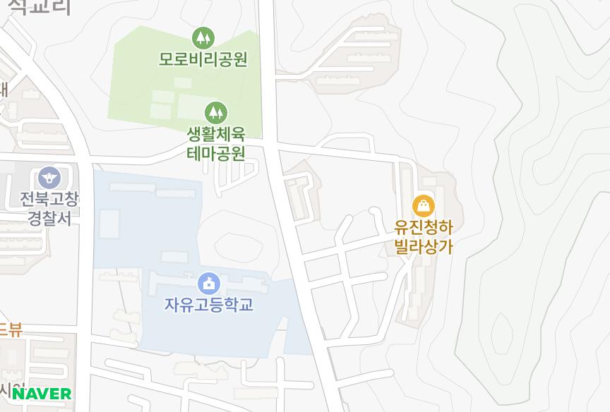 전북특별자치도 고창군 고창읍 교촌리 진흥하이츠2차 위치·실거래 시세 지도