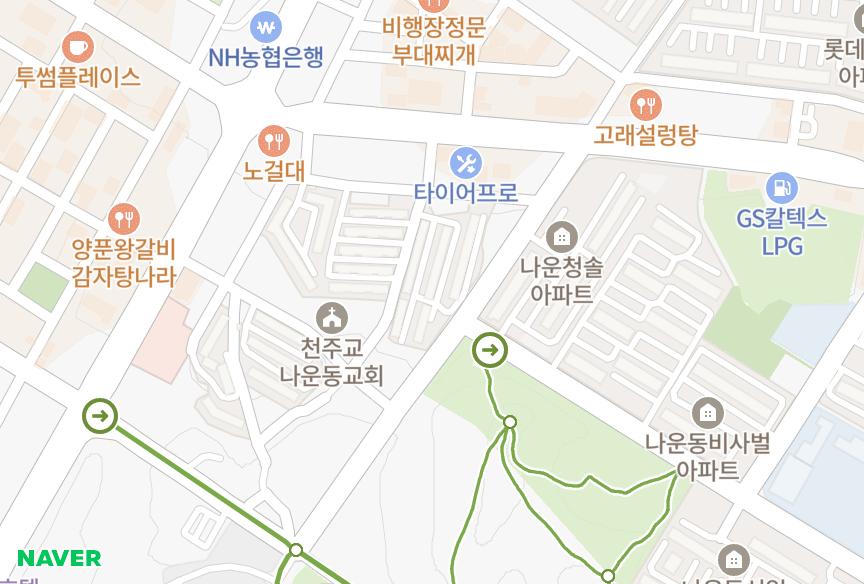 전북특별자치도 군산시 나운동 아리랑 위치·실거래 시세 지도