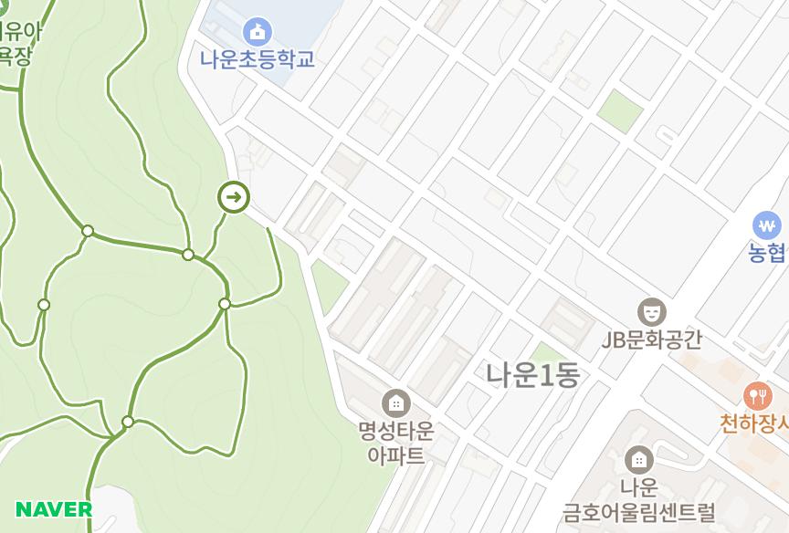 전북특별자치도 군산시 나운동 동북 위치·실거래 시세 지도