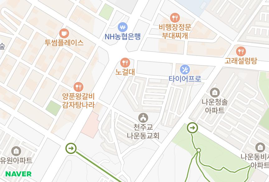전북특별자치도 군산시 나운동 동산은파 위치·실거래 시세 지도