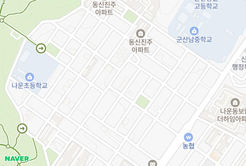 전북특별자치도 군산시 나운동 나운동하이스빌 위치·실거래 시세 지도
