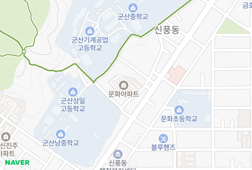 전북특별자치도 군산시 문화동 문화 위치·실거래 시세 지도