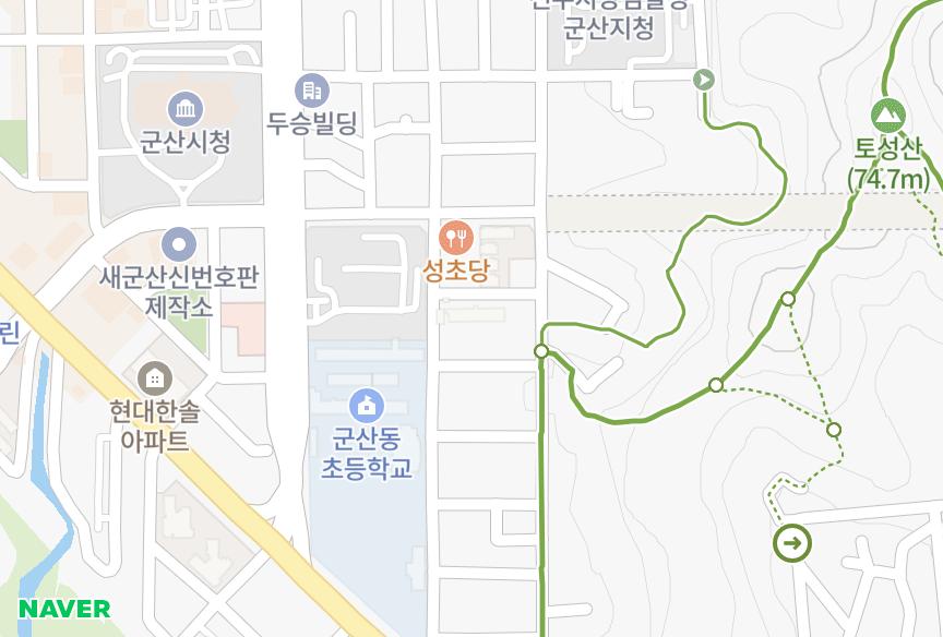 전북특별자치도 군산시 조촌동 조촌대명3차 위치·실거래 시세 지도