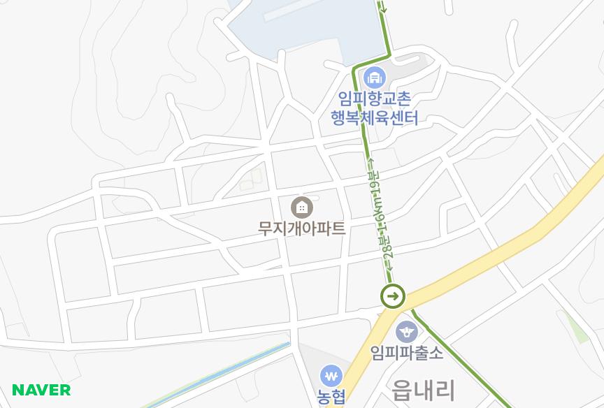 전북특별자치도 군산시 임피면 읍내리 무지개 위치·실거래 시세 지도