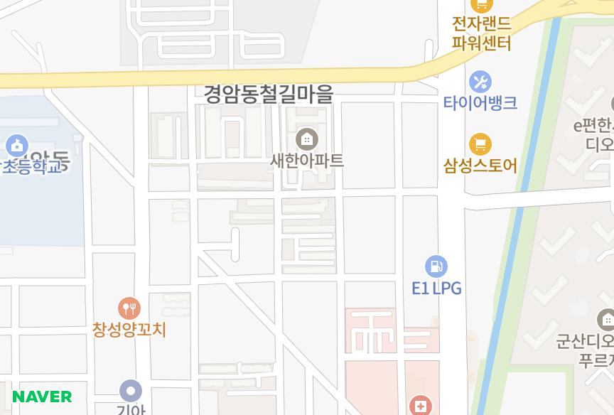 전북특별자치도 군산시 경암동 신흥 위치·실거래 시세 지도