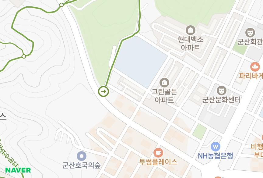 전북특별자치도 군산시 나운동 희산파크맨션 위치·실거래 시세 지도