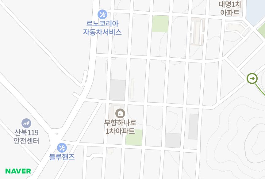 전북특별자치도 군산시 산북동 산북부향하나로2차 위치·실거래 시세 지도