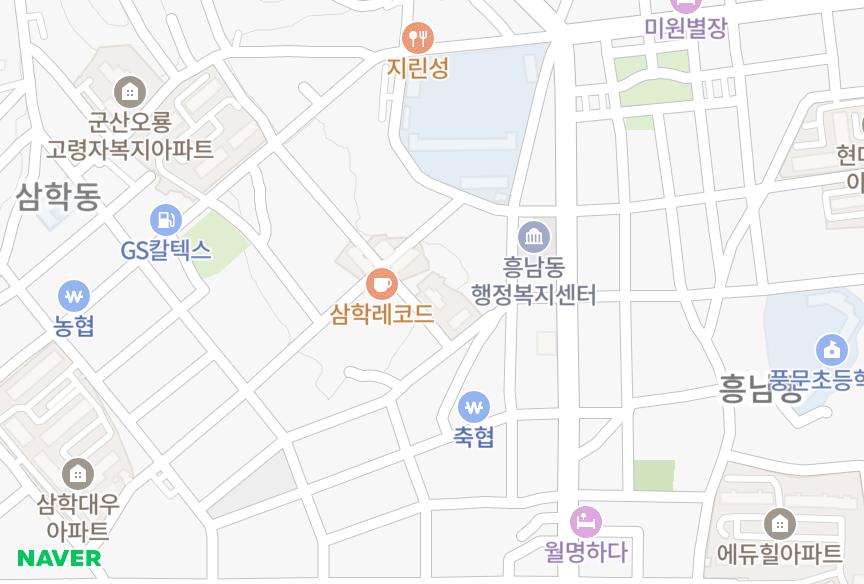 전북특별자치도 군산시 삼학동 춘광아티움102동 위치·실거래 시세 지도