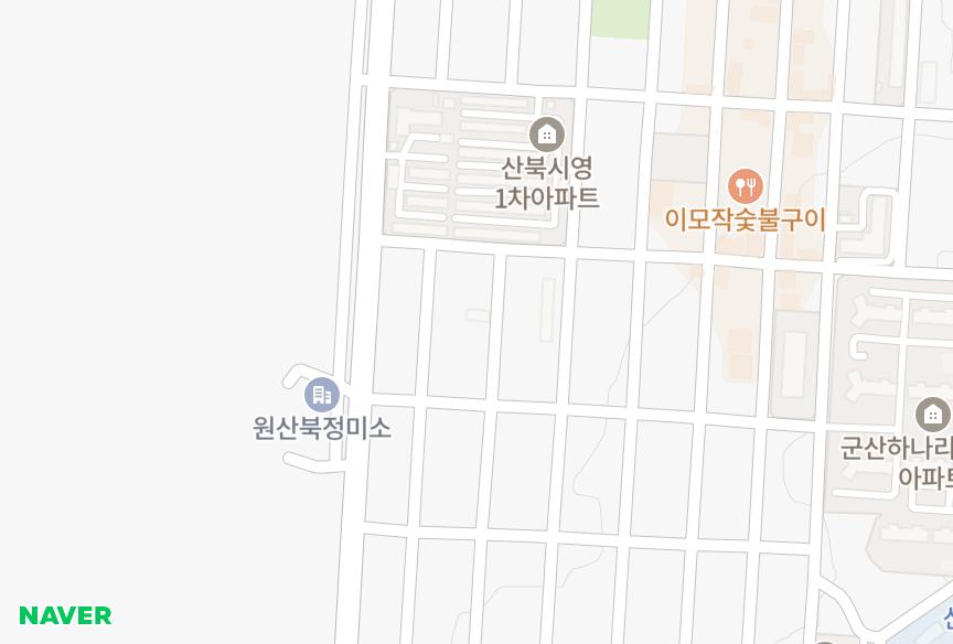 전북특별자치도 군산시 산북동 허브빌라 위치·실거래 시세 지도