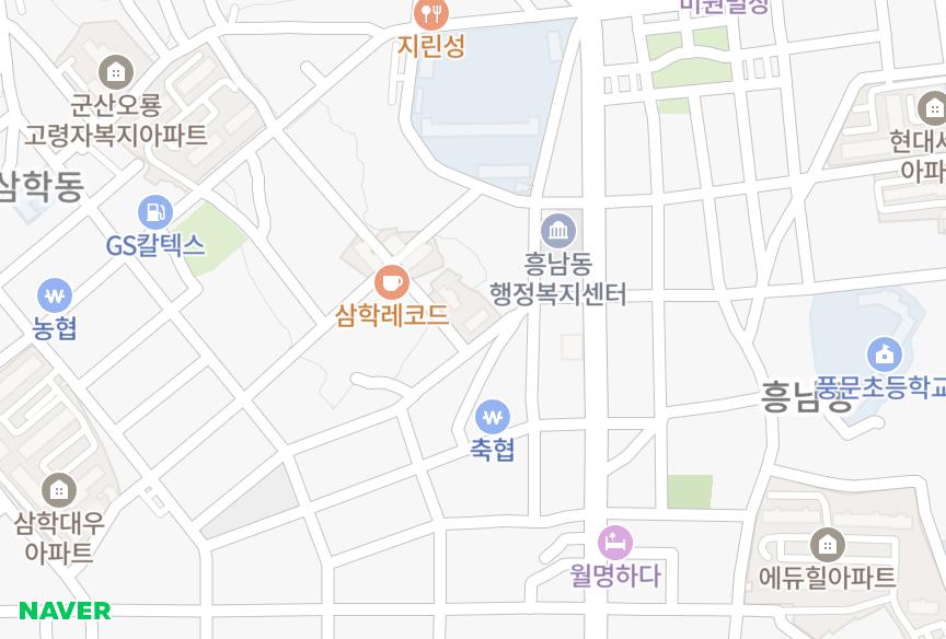 전북특별자치도 군산시 삼학동 춘광아티움101동 위치·실거래 시세 지도
