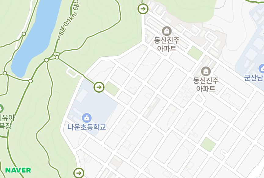 전북특별자치도 군산시 나운동 C&G빌 위치·실거래 시세 지도