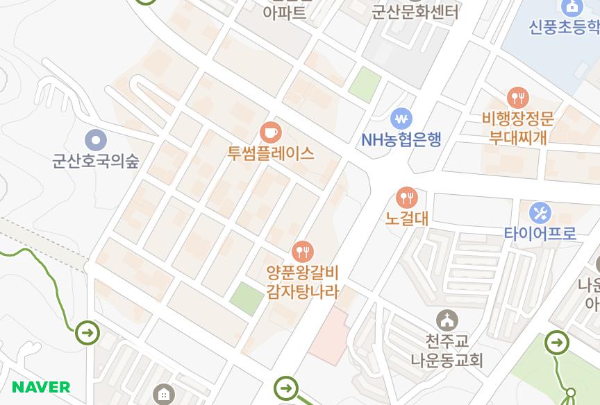 전북특별자치도 군산시 나운동 프라이스월드 위치·실거래 시세 지도