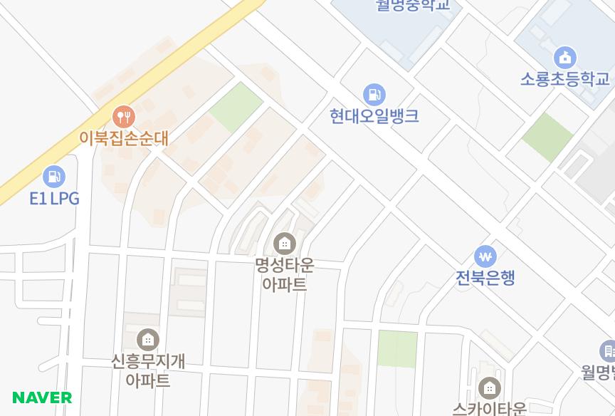 전북특별자치도 군산시 소룡동 평화 위치·실거래 시세 지도