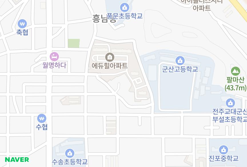 전북특별자치도 군산시 동흥남동 동영 위치·실거래 시세 지도
