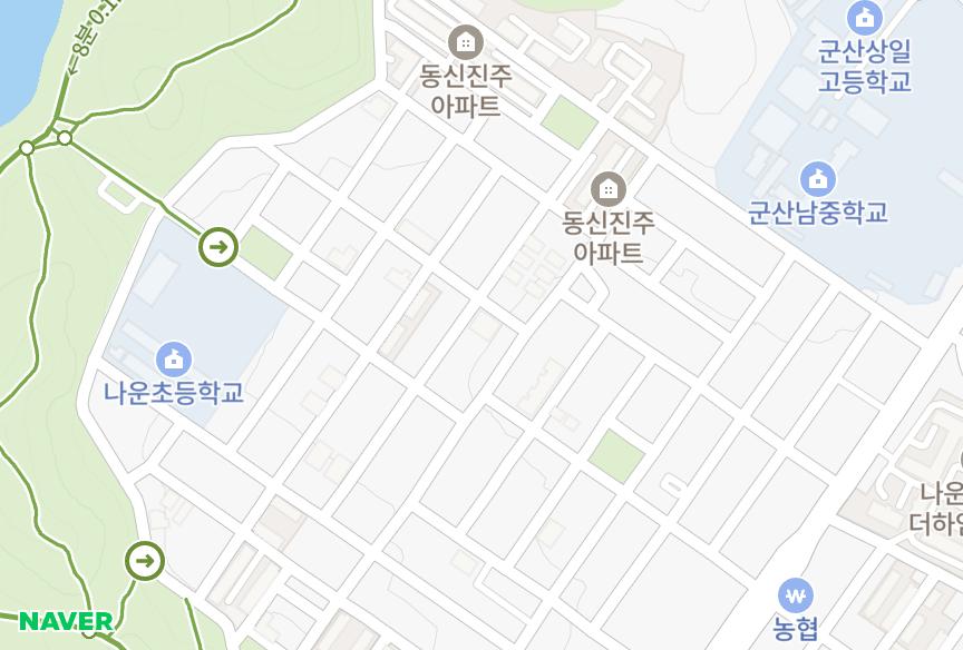 전북특별자치도 군산시 나운동 성경파스텔 위치·실거래 시세 지도