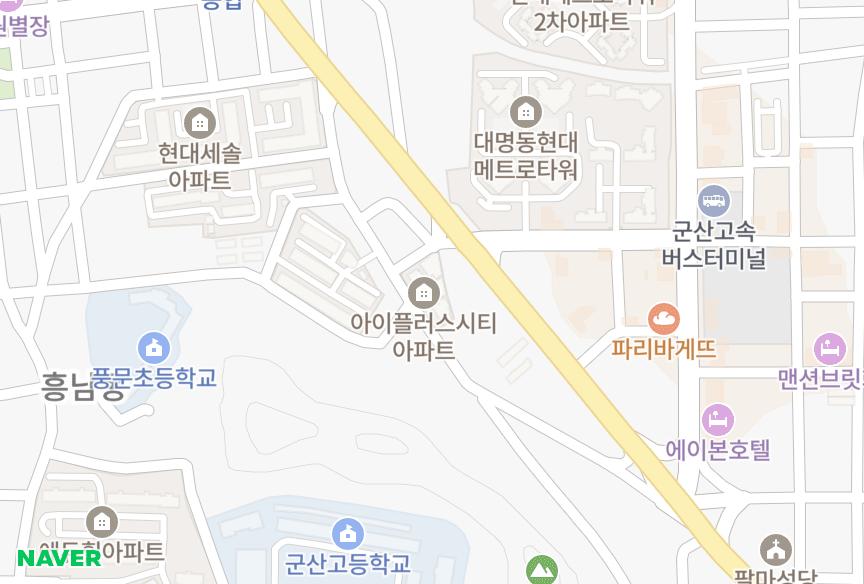 전북특별자치도 군산시 대명동 아이플러스시티 위치·실거래 시세 지도
