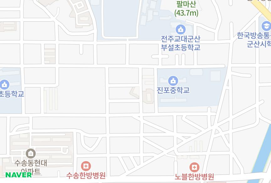 전북특별자치도 군산시 수송동 대림맨션 위치·실거래 시세 지도