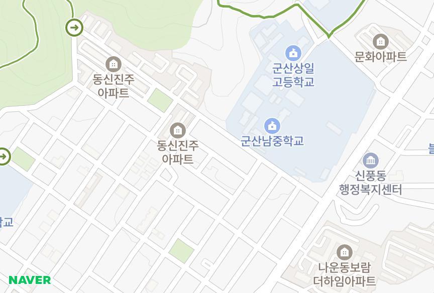 전북특별자치도 군산시 나운동 로얄맨션5차 위치·실거래 시세 지도