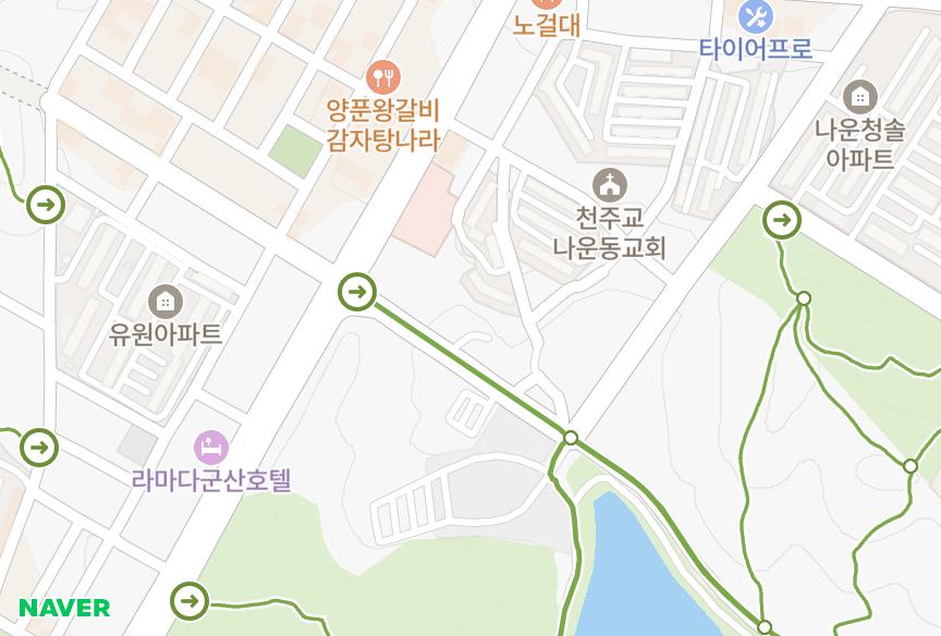 전북특별자치도 군산시 나운동 은파스카이타운 위치·실거래 시세 지도