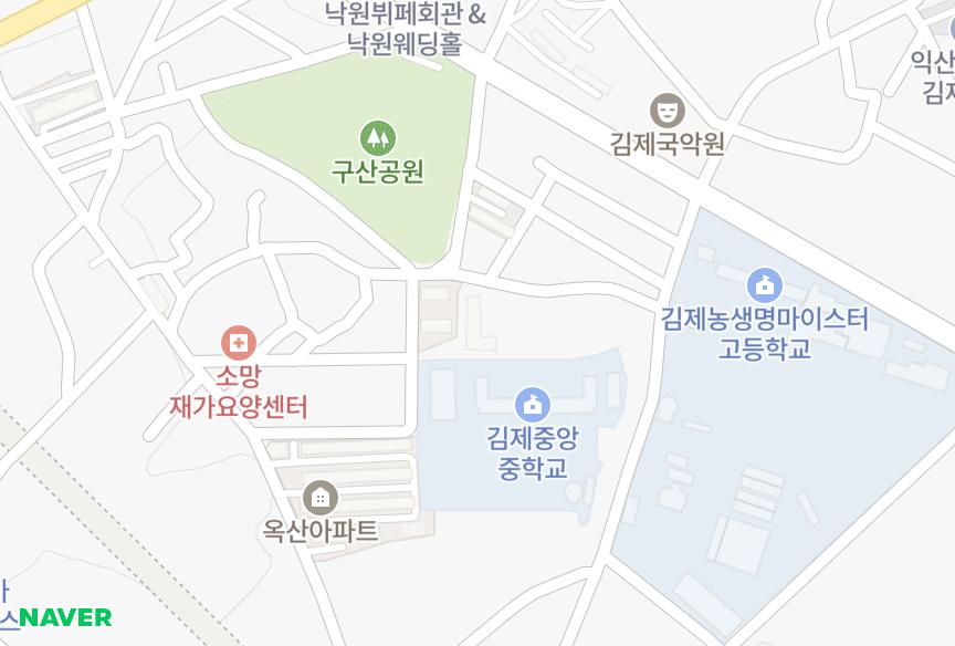 전북특별자치도 김제시 옥산동 태양 위치·실거래 시세 지도