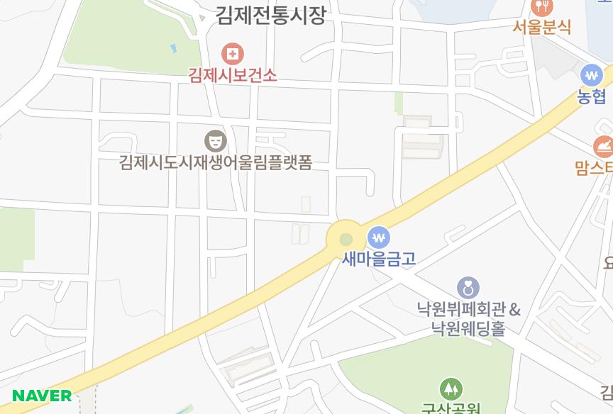 전북특별자치도 김제시 요촌동 서해화인빌(1동) 위치·실거래 시세 지도