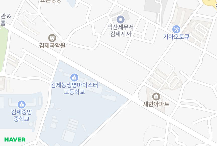 전북특별자치도 김제시 신풍동 리젠트빌 위치·실거래 시세 지도