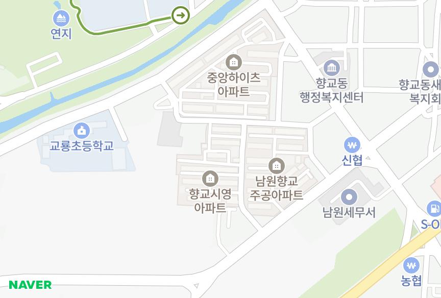 전북특별자치도 남원시 향교동 시영2차 위치·실거래 시세 지도