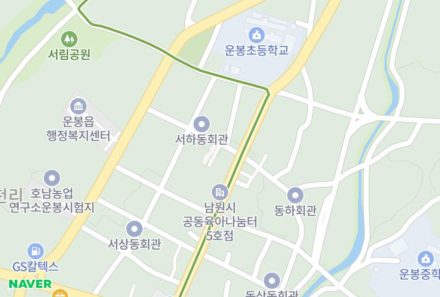 전북특별자치도 남원시 운봉읍 서천리 동강아뜨리에 위치·실거래 시세 지도