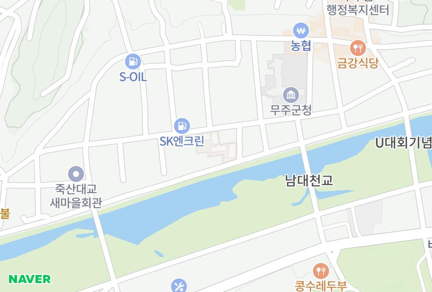 전북특별자치도 무주군 무주읍 읍내리 무주센트럴노블리안 위치·실거래 시세 지도