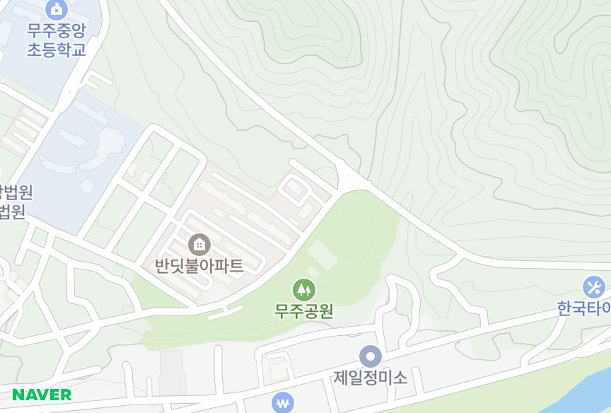 전북특별자치도 무주군 무주읍 읍내리 나래울 위치·실거래 시세 지도